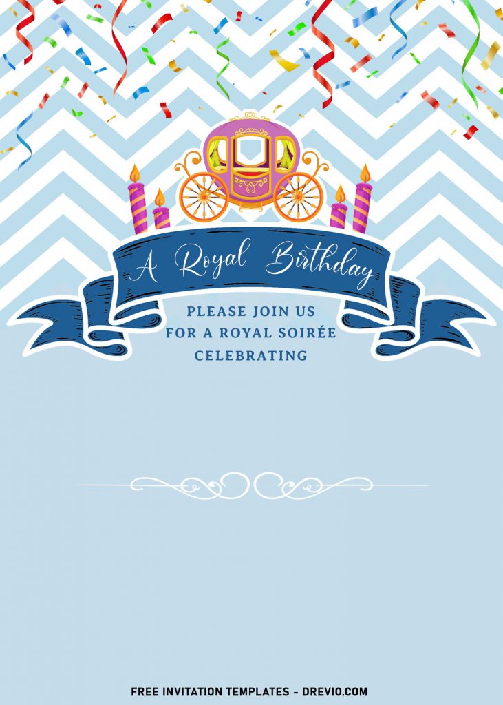 8+ Royal Birthday Invitation Templates For Your Kids Upcoming Birthday Party and has princess carriage