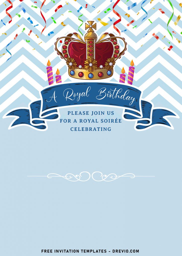 8+ Royal Birthday Invitation Templates For Your Kids Upcoming Birthday Party and has prince crown