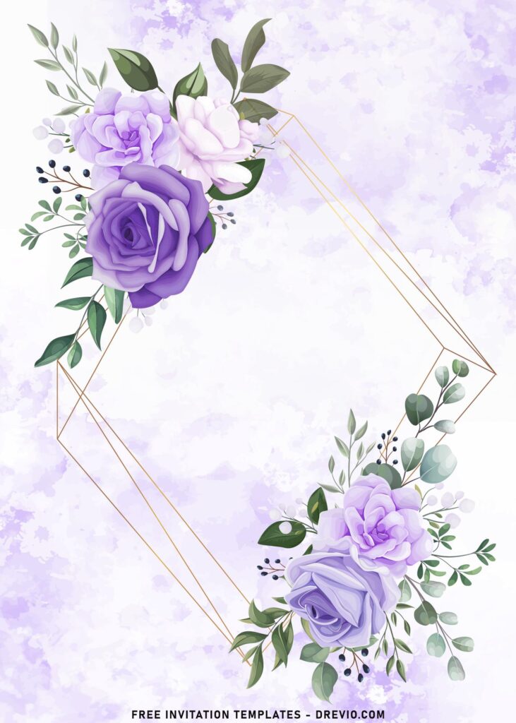 Purple Floral F