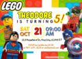 FREE Building Lego The Movie Birthday Invitation Templates