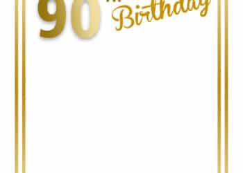 FREE 90th Birthday Invitations: