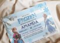 Snow Princess Anna And Elsa Birthday Invitation