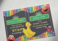 Sesame Street Big Bird Birthday Invitations