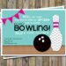 Bowling Birthday Party Invitations (Credit: pinterest)