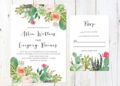 Cactus Wedding Invitations (Credit: etsy)