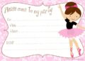 Ballerina Birthday Invitations (Credit: pinterest)