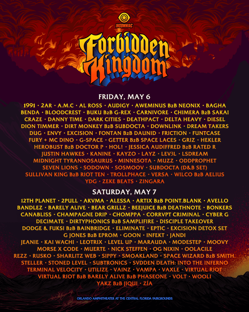 A poster of the forbidden kingdom festival.