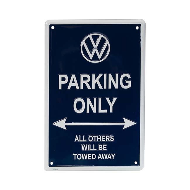 VW Parking Only Metal Sign - VW Retail