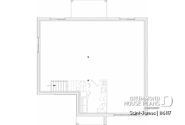 Unfinished basement - Compact 1 to 4 bedroom modern farmhouse with den, and optional finished basement ($) - Saint-James