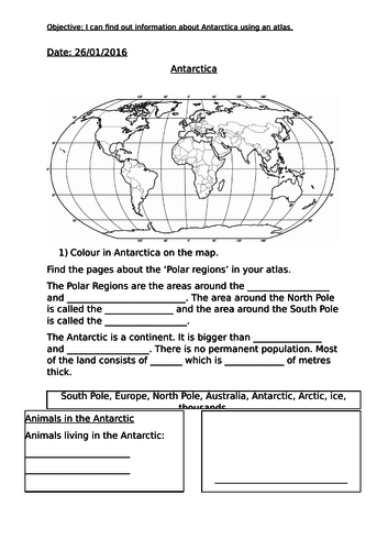 Grade 2 Arctic Explorers Worksheet