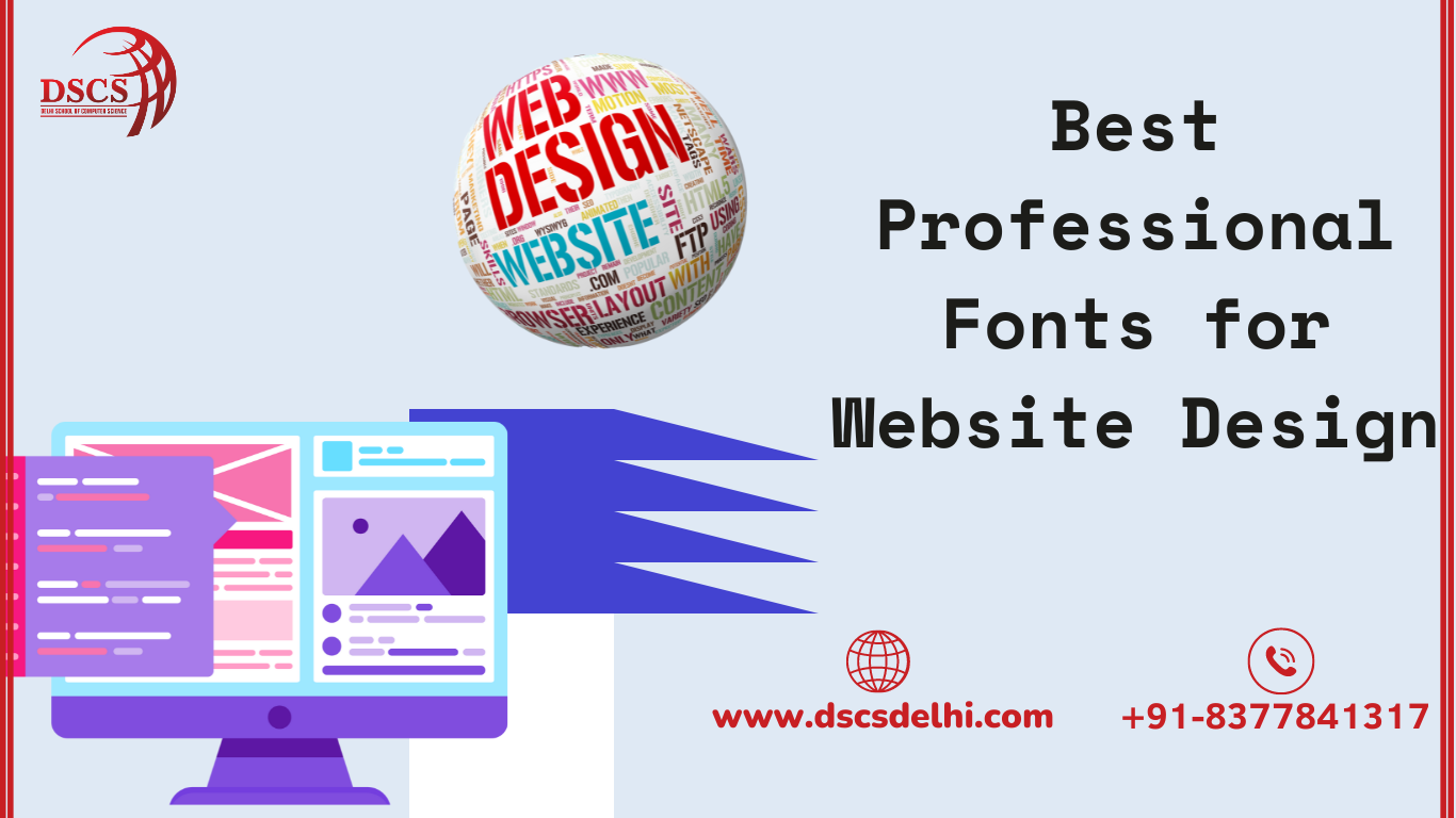 Best Professional Fonts for Website Design