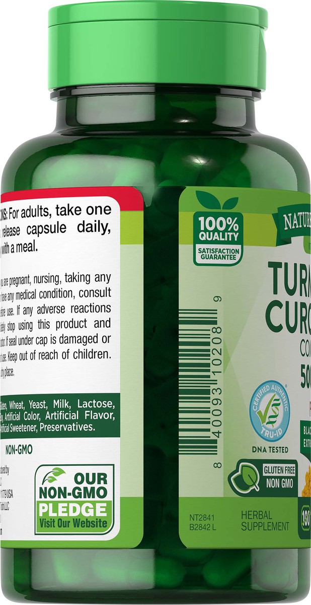 slide 5 of 5, Nature's Truth Turmeric Complex 500 mg plus Black Pepper Extract, 120 ct