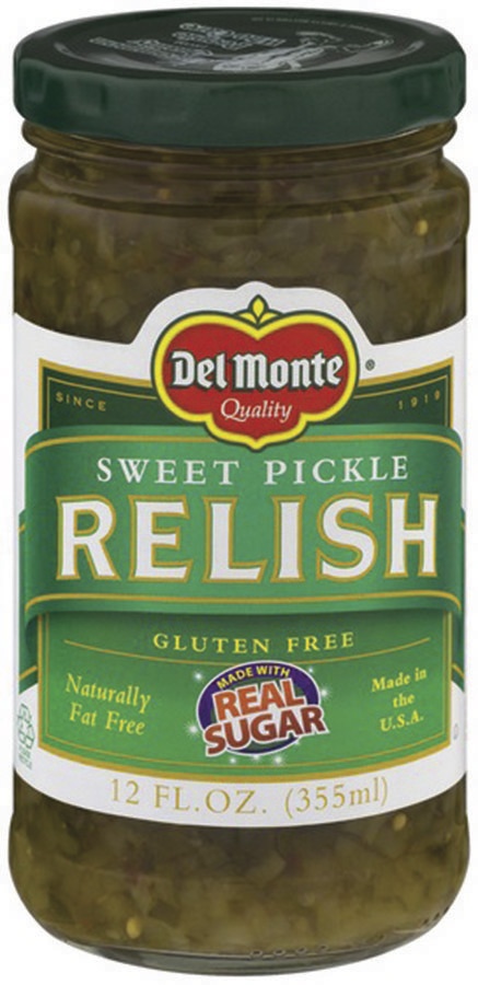 slide 1 of 1, Del Monte Sweet Pickle Relish, 12 oz