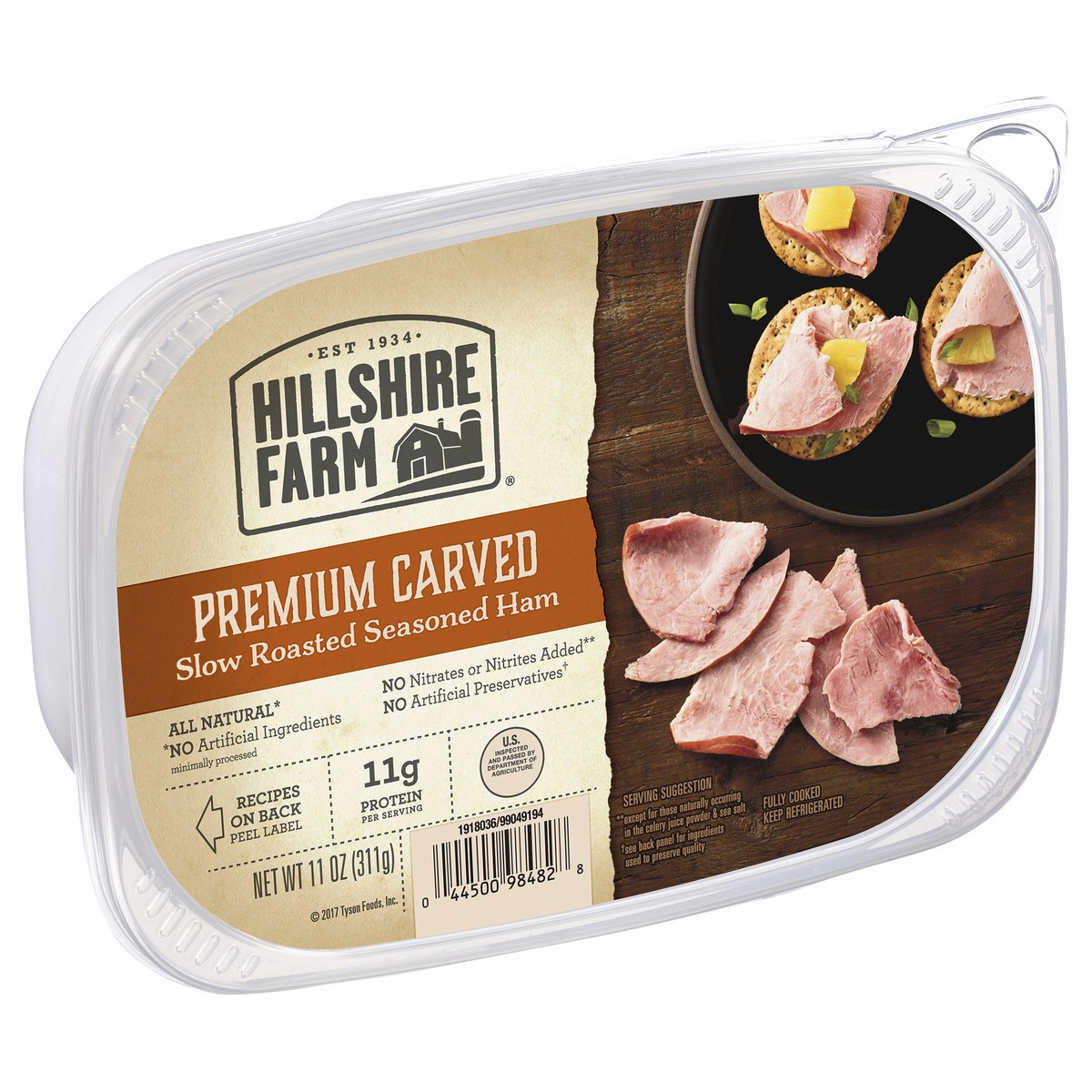 slide 2 of 8, Hillshire Farm Premium Carved Roasted Ham, 11 oz