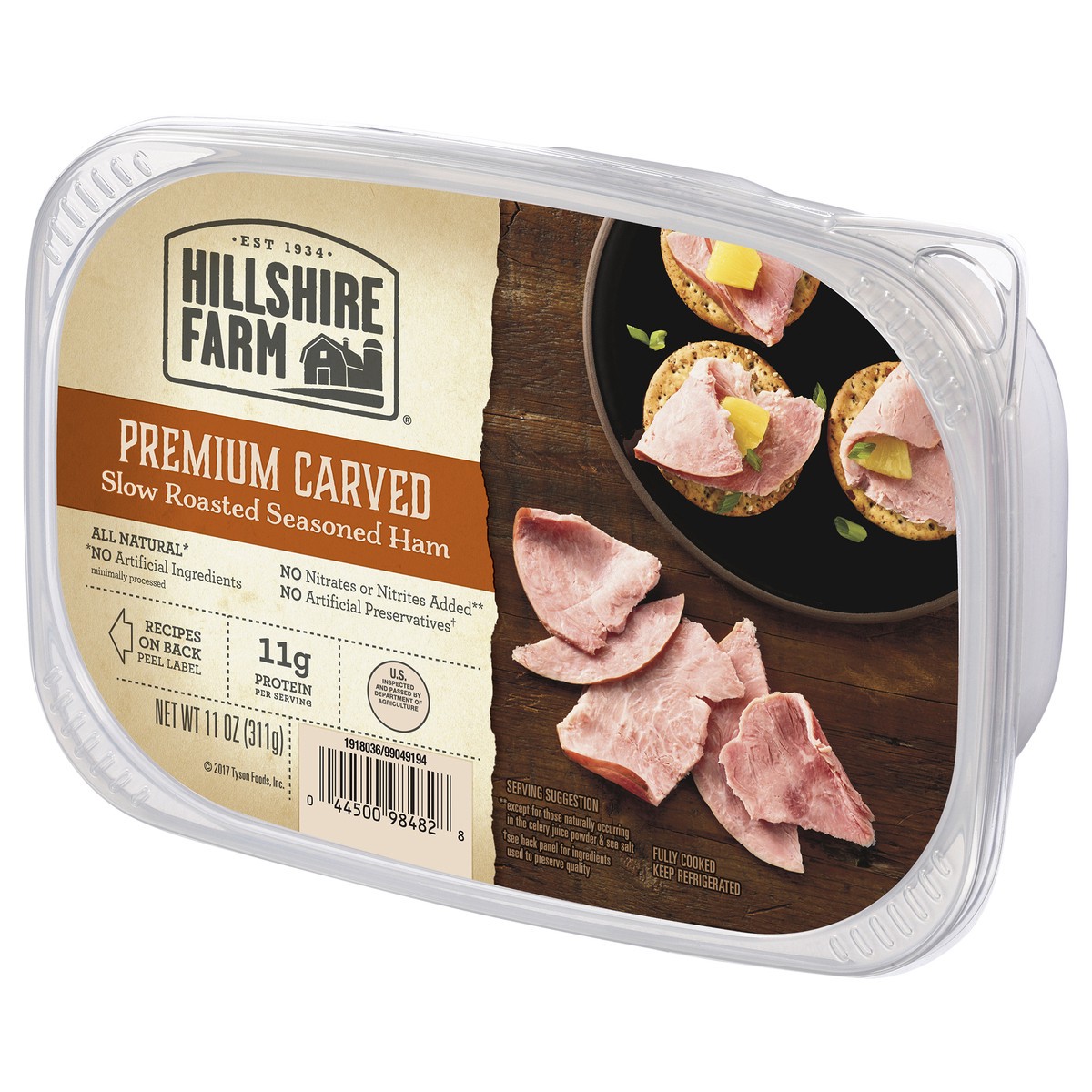 slide 3 of 8, Hillshire Farm Premium Carved Roasted Ham, 11 oz