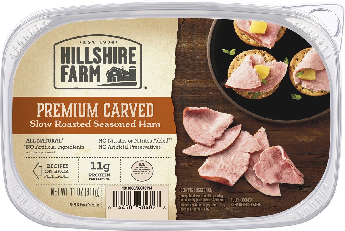 slide 6 of 8, Hillshire Farm Premium Carved Roasted Ham, 11 oz