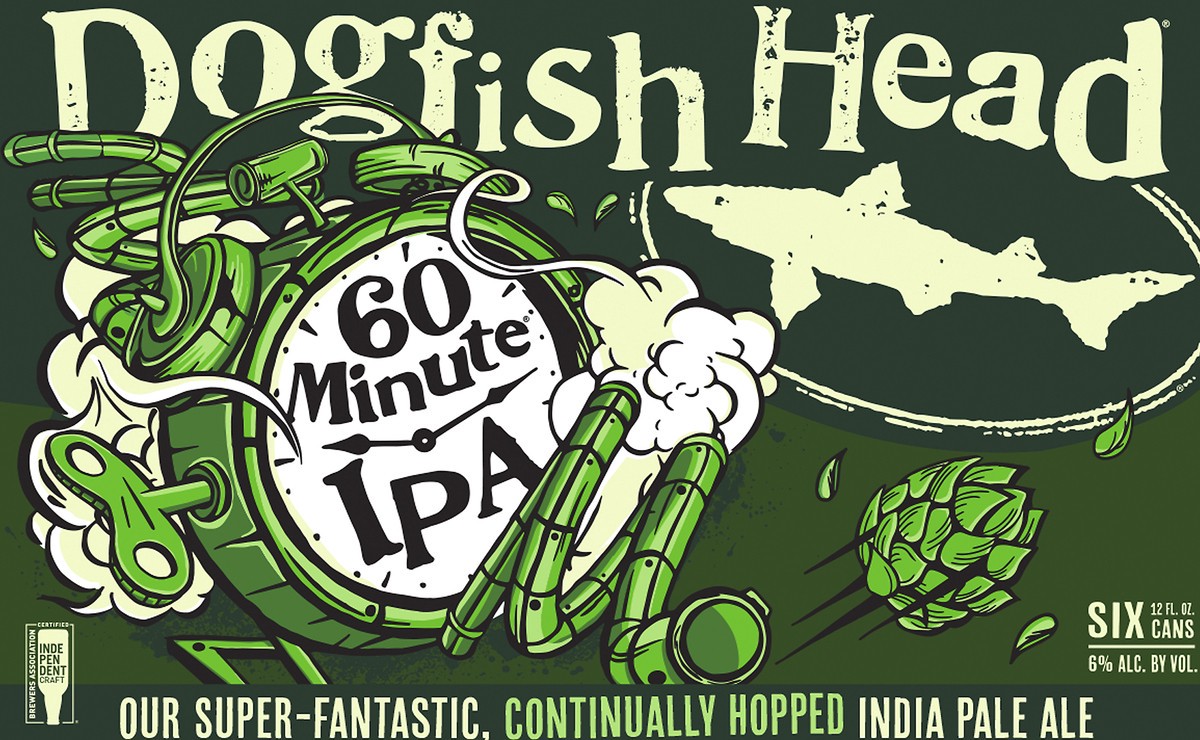 slide 8 of 9, Dogfish Head Beer 60 Minute IPA (12 fl. oz. Can, 6pk.), 1 ct