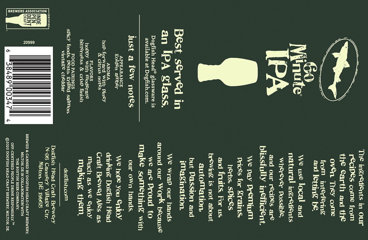 slide 2 of 9, Dogfish Head Beer 60 Minute IPA (12 fl. oz. Can, 6pk.), 1 ct