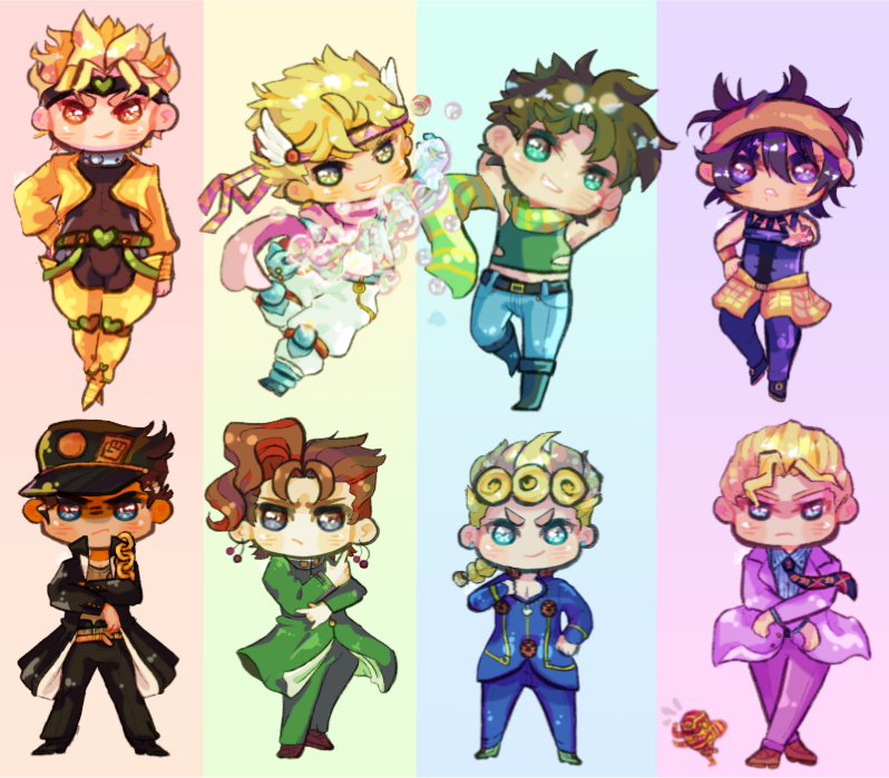 Rainbow Jojo chibis ALG - Illustrations ART street