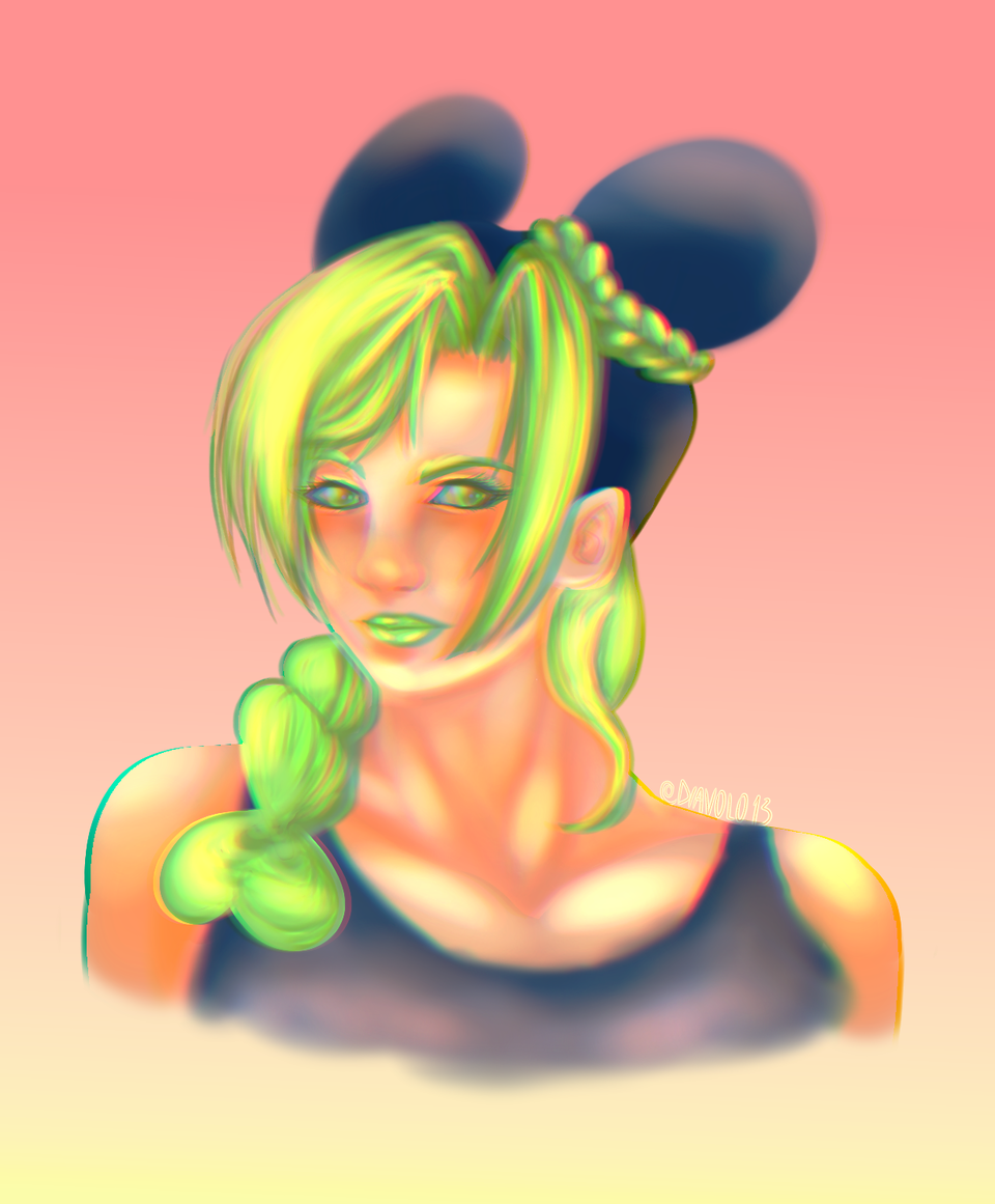 stone ocean characters Illust of Diavol013 fanart KujoJolyne JOJO'S_BIZARRE_ADVENTURE FINAL_FANTASY ErmesCostello AnasuiNarciso StoneOcean