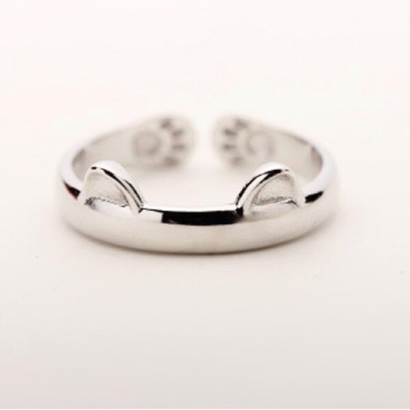 NEW 925 Sterling Silver Adjustable 🐱 Cat Ring - Picture 1 of 4