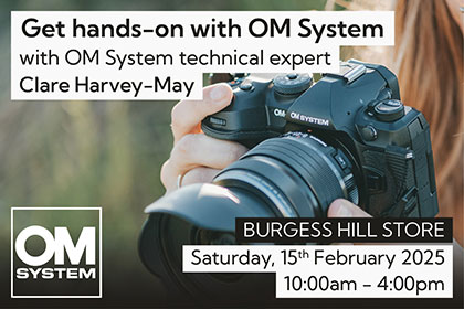 Get hands on with OM System in Burgess Hill