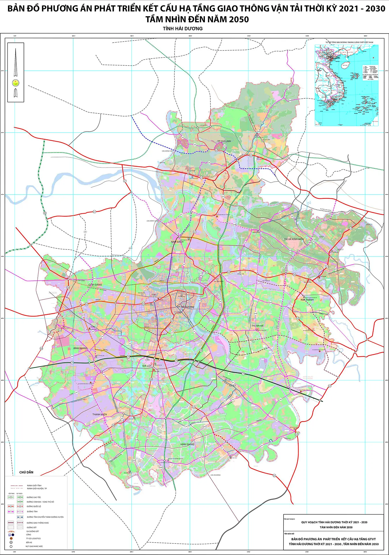 Bộ sưu tập bản đồ quy hoạch giao thông tỉnh hải dương đầy đủ nhất