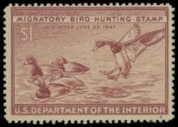 Scan of RW13 1946 Duck Stamp 