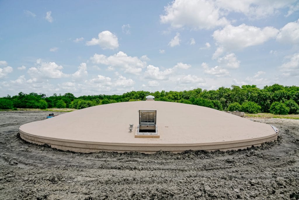 Underground Concrete Storage Tank and Booster Pump