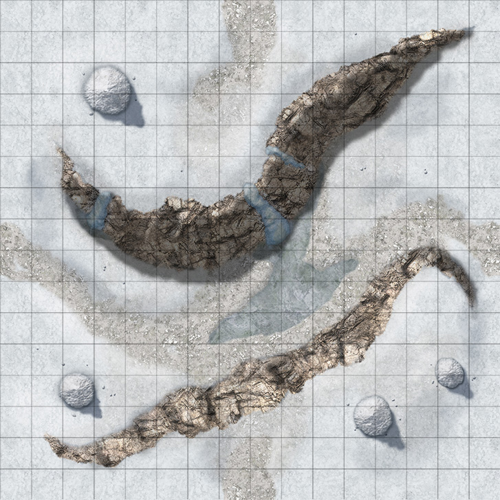 Ice Cave Dnd Map