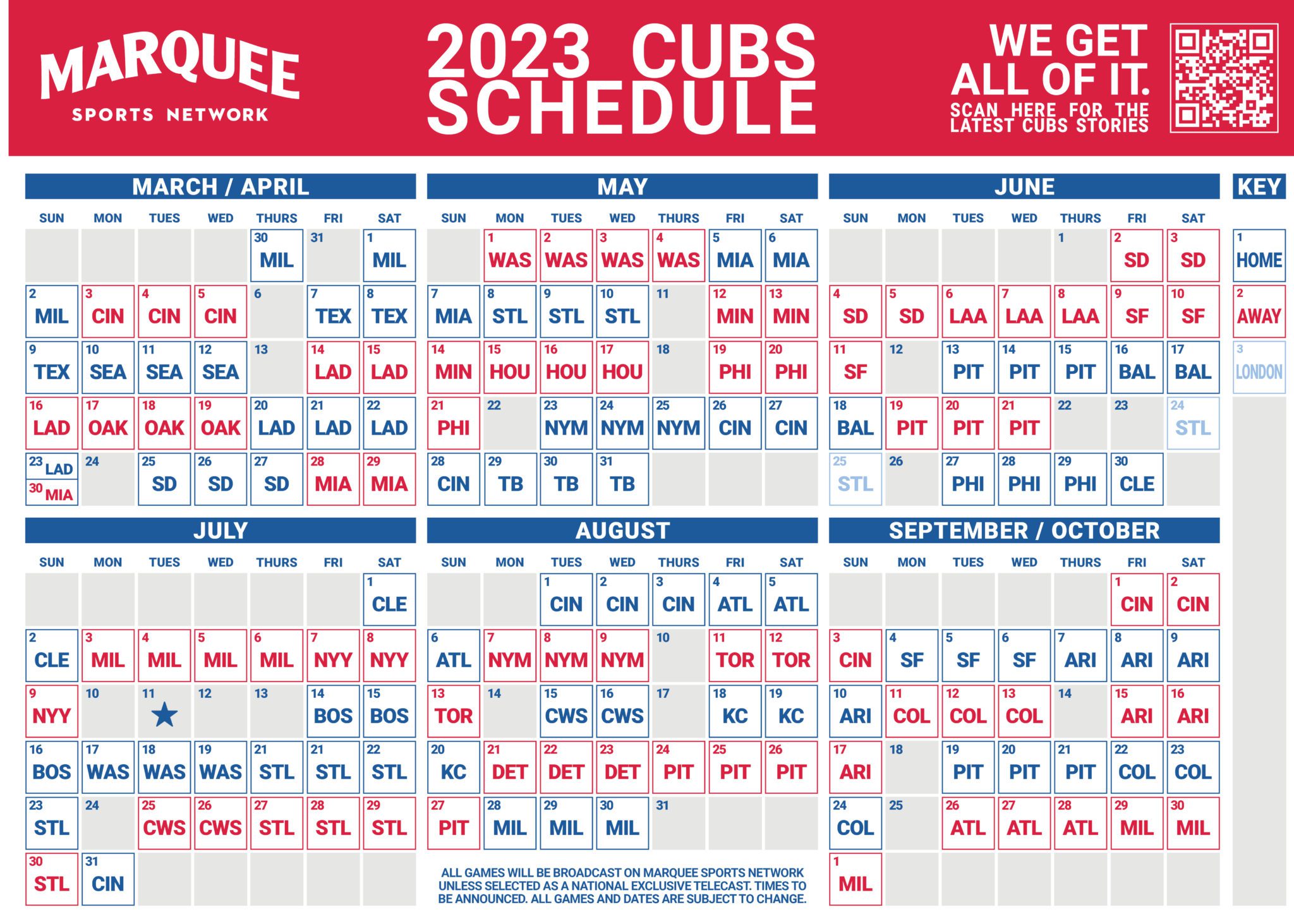 2022 Chicago Cubs Printable Schedule Printable World Holiday