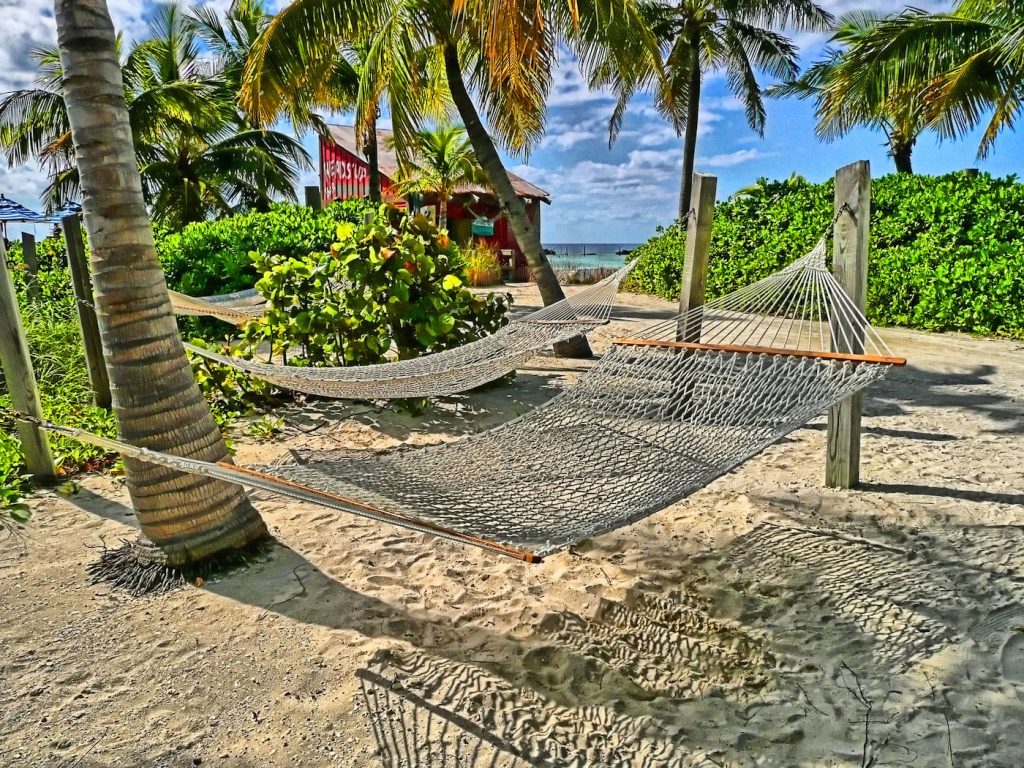 Hammocks Near Heads Up Bar - Disney's Castaway Cay - Joe Penniston Flickr