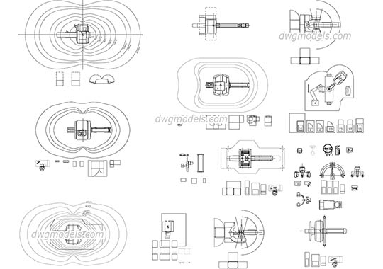 Medical radiology free dwg model