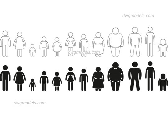 People Symbol free dwg model