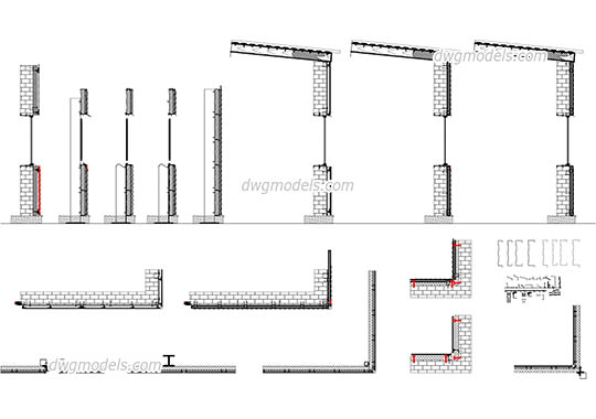 Siding free dwg model