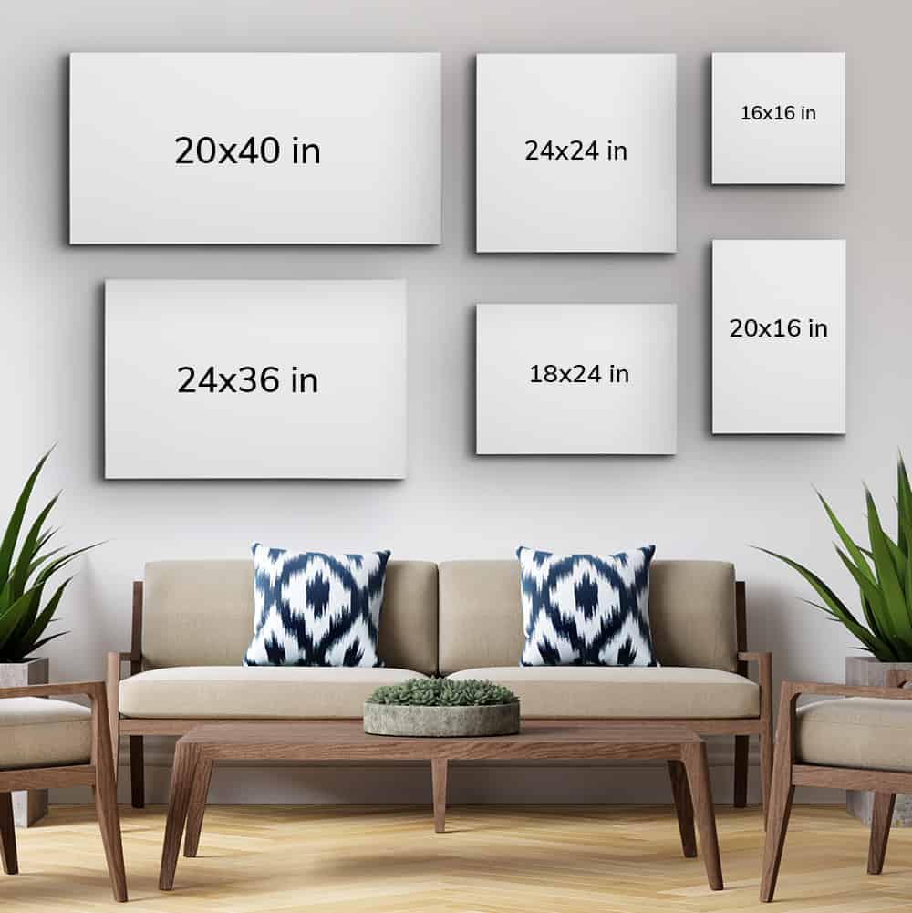 Print Size Guide Poster Size Chart Artwork Size Guide Inch Frame Size ...