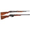 Image 1 : Two Remington Long Guns -A) Remington Model 141 Slide Action Carbine