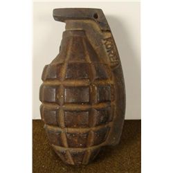 CAST US FRAG DUMMY HEAD GRENADE MARKED KOREA