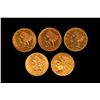 Image 1 : COIN: (5) US Five Dollar Gold Coins