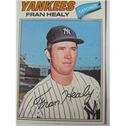 Fran Healy 1977 Topps Yankees  Mint Baseball Card