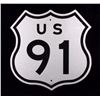 Image 9 : U.S. Route 91 Wooden Highway Sign from Montana