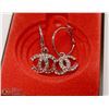 Image 1 : REPLICA CHANEL CUBIC ZIRCONIA EARRINGS HOOP STYLE