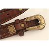 Image 2 : Mens Vintage Belt with Sterling Silver Buckle