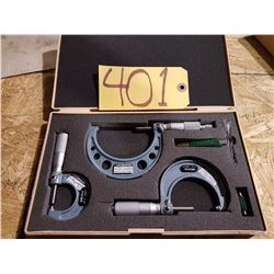 Mitutoyo Micrometer 0-3'' Set