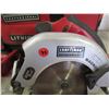 Image 1 : Craftsman 4 pc cordlerss circular saw, drill, flashlight, Sawzall c/w 2 - 20v Lithium batteries, cha