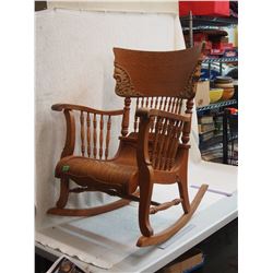 Antique Wooden Rocking Chair