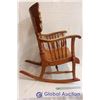 Image 7 : Antique Wooden Rocking Chair