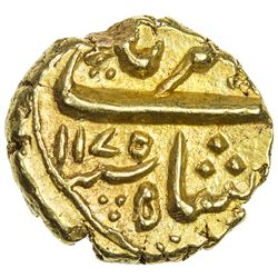 MUGHAL: Alamgir II, 1754-1759, AV pagoda (3.32g), Imtiyazgarh, AH1175. EF