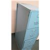 Image 2 : Vertical 4 Drawer Blue File Cabinet