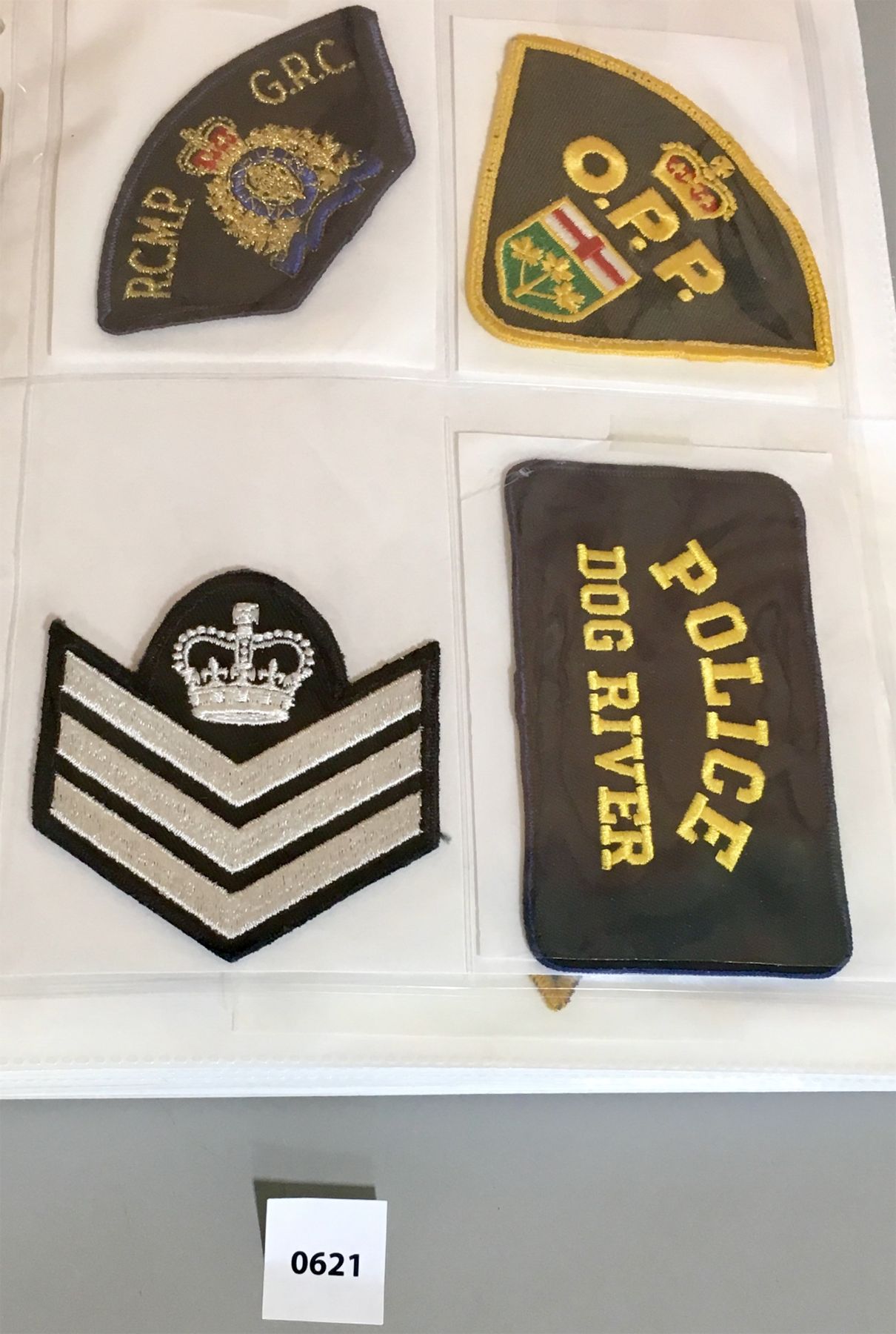 BINDER OF ONTARIO POLICE PATCHES